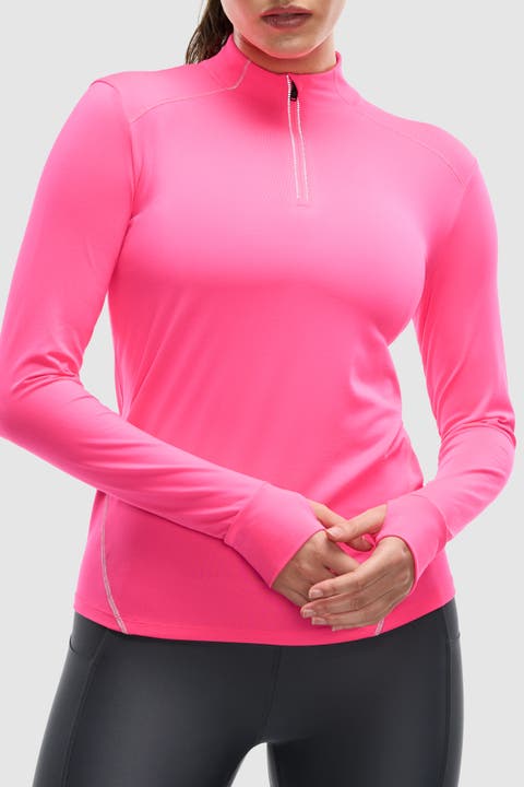 Women's Active Brushed Jersey ¼ Zip