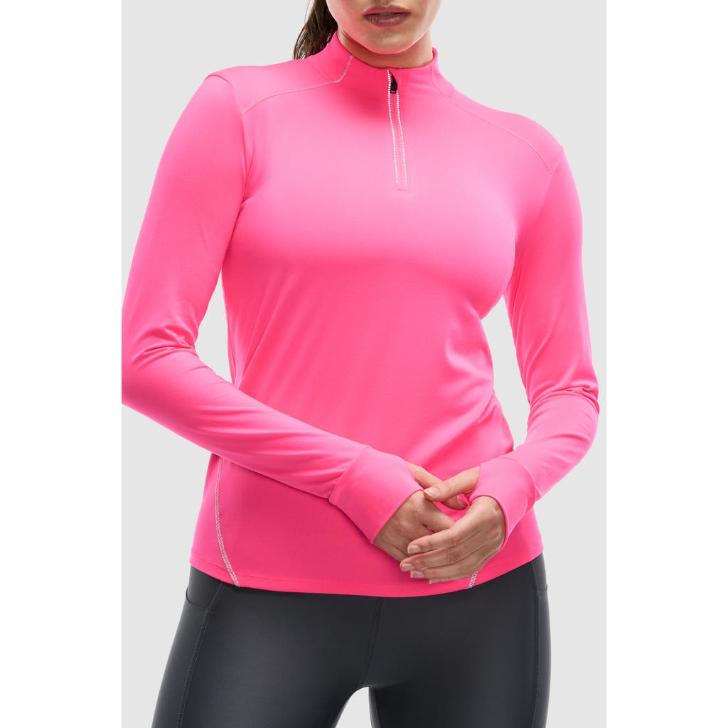 Peloton Active Brushed Jersey ¼ Zip In Multi