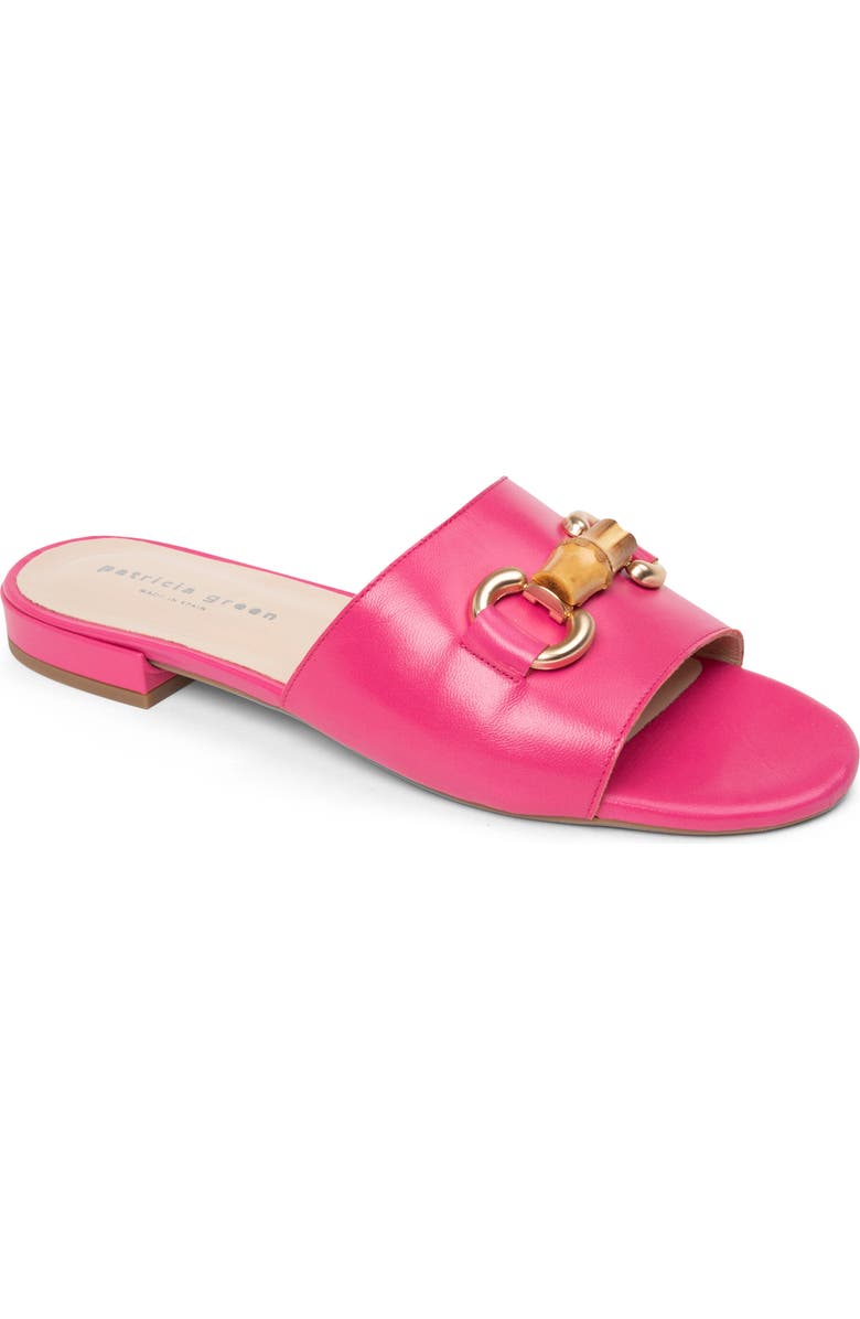 patricia green Charlie Slide Sandal, Main, color, Hot Pink Leather
