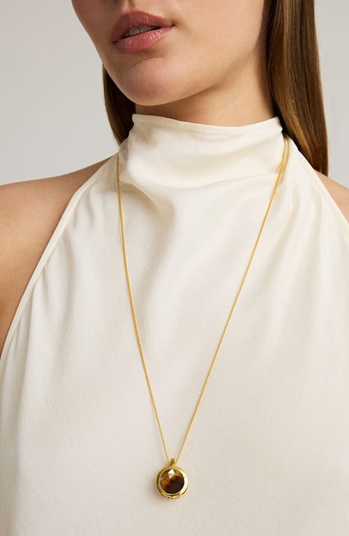 Dean Davidson Lamu Double Sided Pendant Necklace In Gold