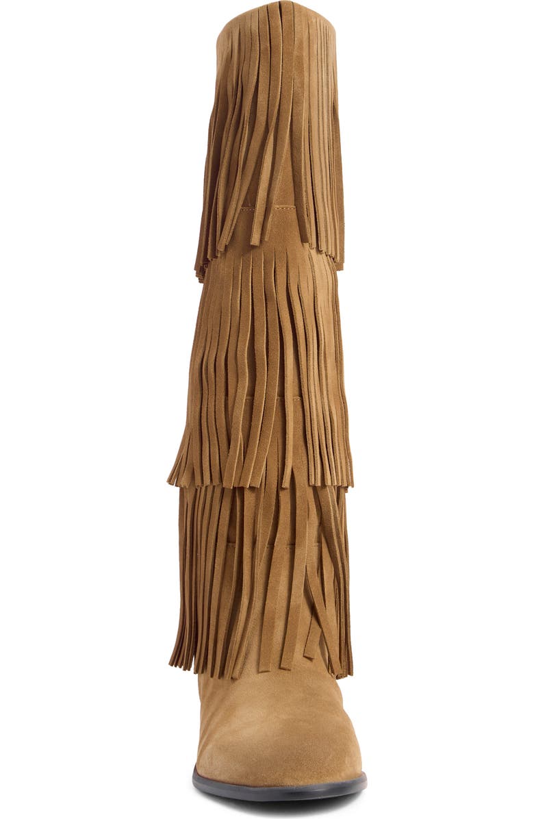 Steve Madden Spur Fringe Boot, Alternate, color, Taupe Suede
