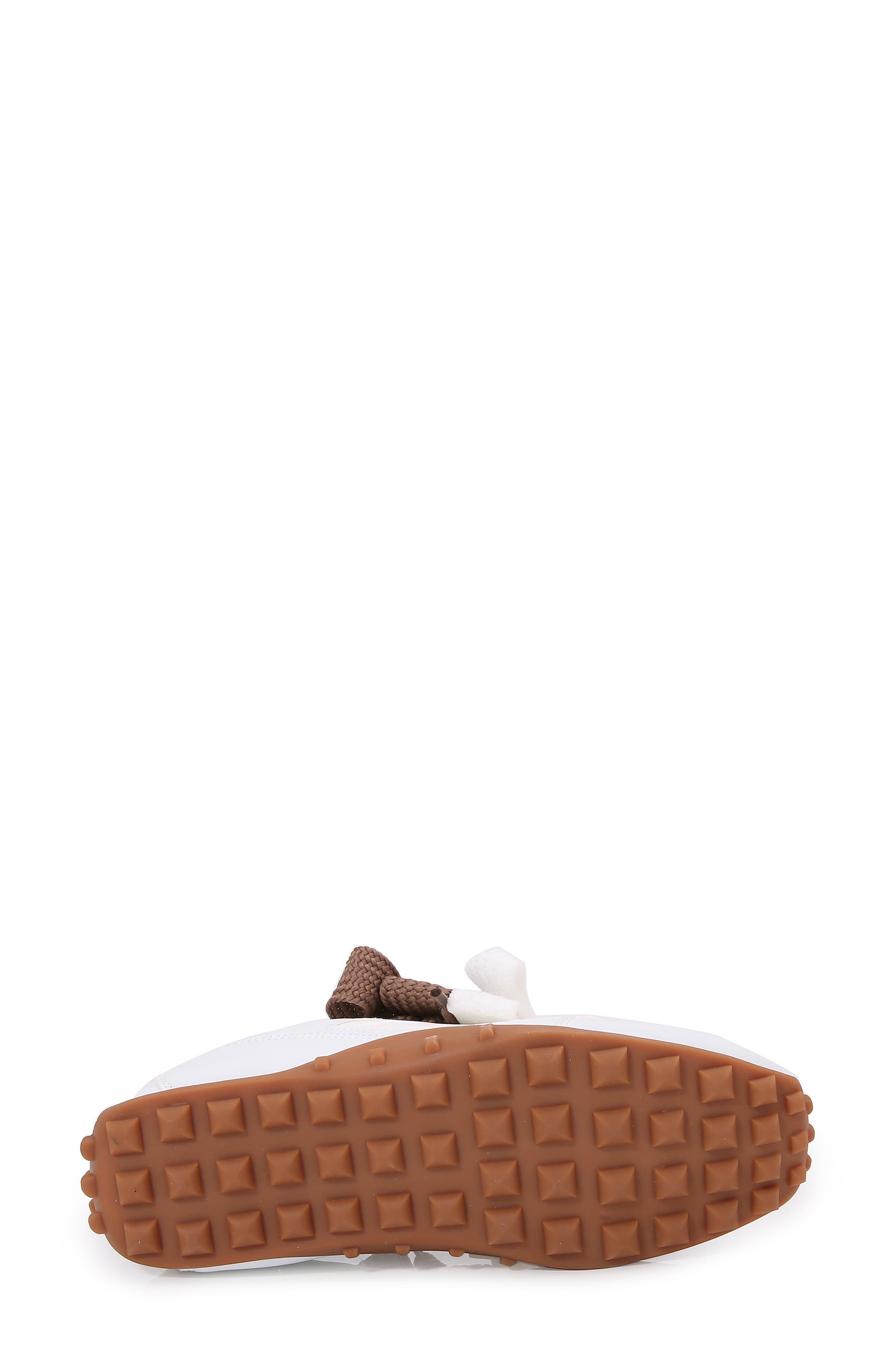 Ribbon Lace Sneaker, Alternate, color, WHITE