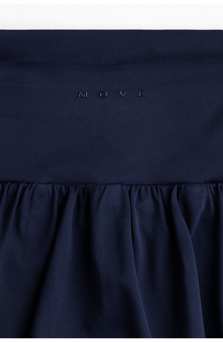 H&M Tennis Skirt With Softmove, Alternate, color, Navy Blue