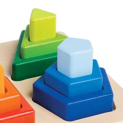 Kaplan Early Learning Company Nest And Stack Shapes In Metallic