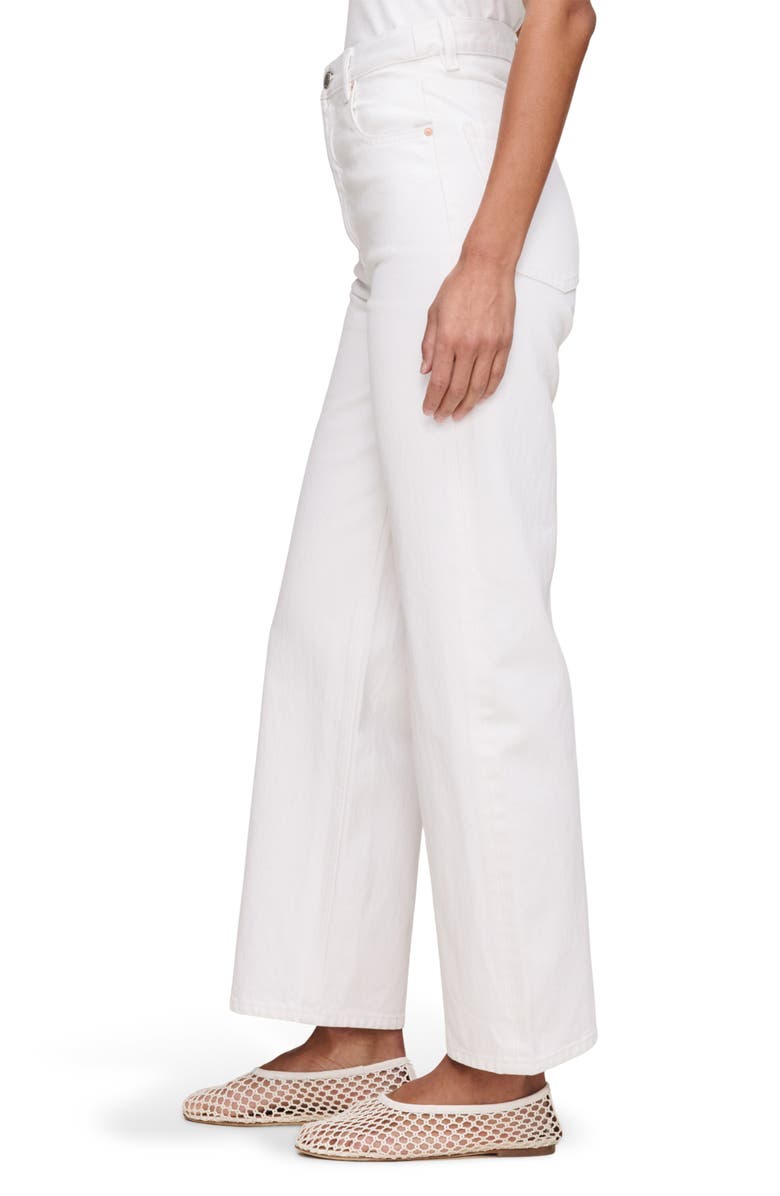 DL1961 Karmine Refined High Waist Ankle Wide Leg Jeans, Alternate, color, White