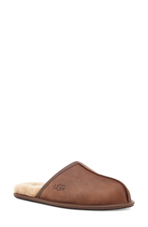 Ugg(r) Genuine Shearling Scuff Slipper In Beige