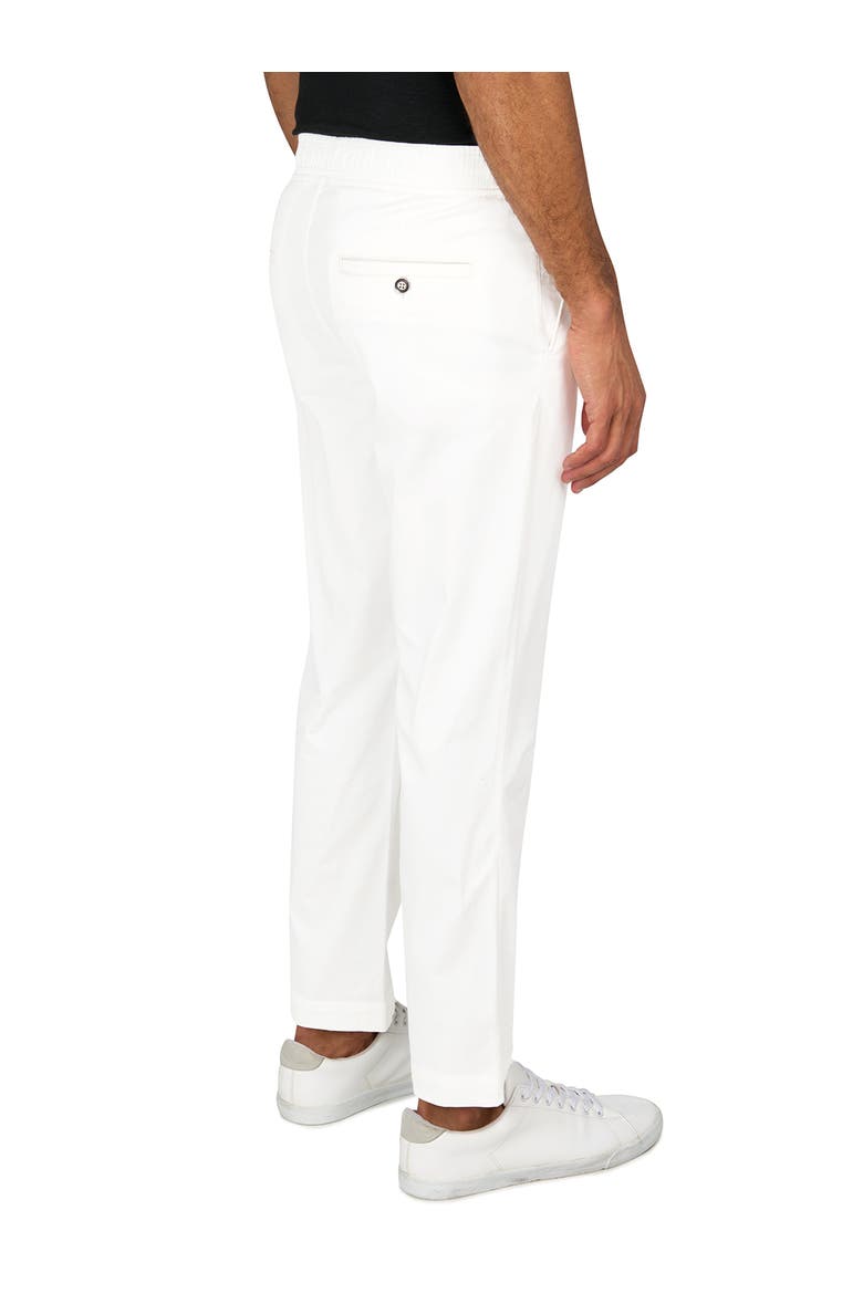 Solid Drawstring Pants, Alternate, color, WHITE