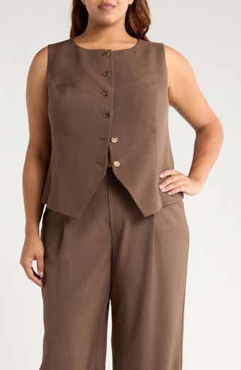 Gemma + Jane Hammered Button Front Vest
