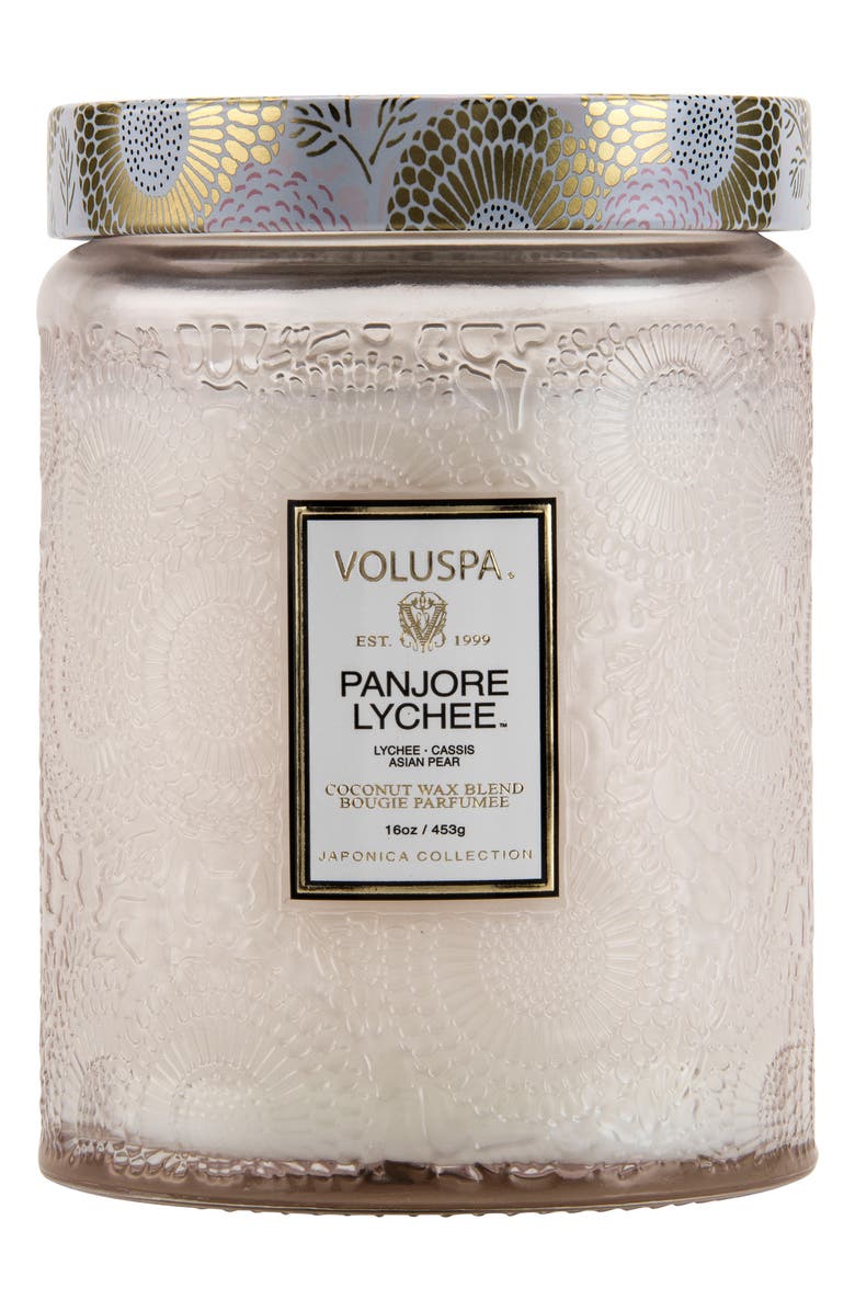 Voluspa Panjore Lychee Large Jar Candle, Alternate, color, 