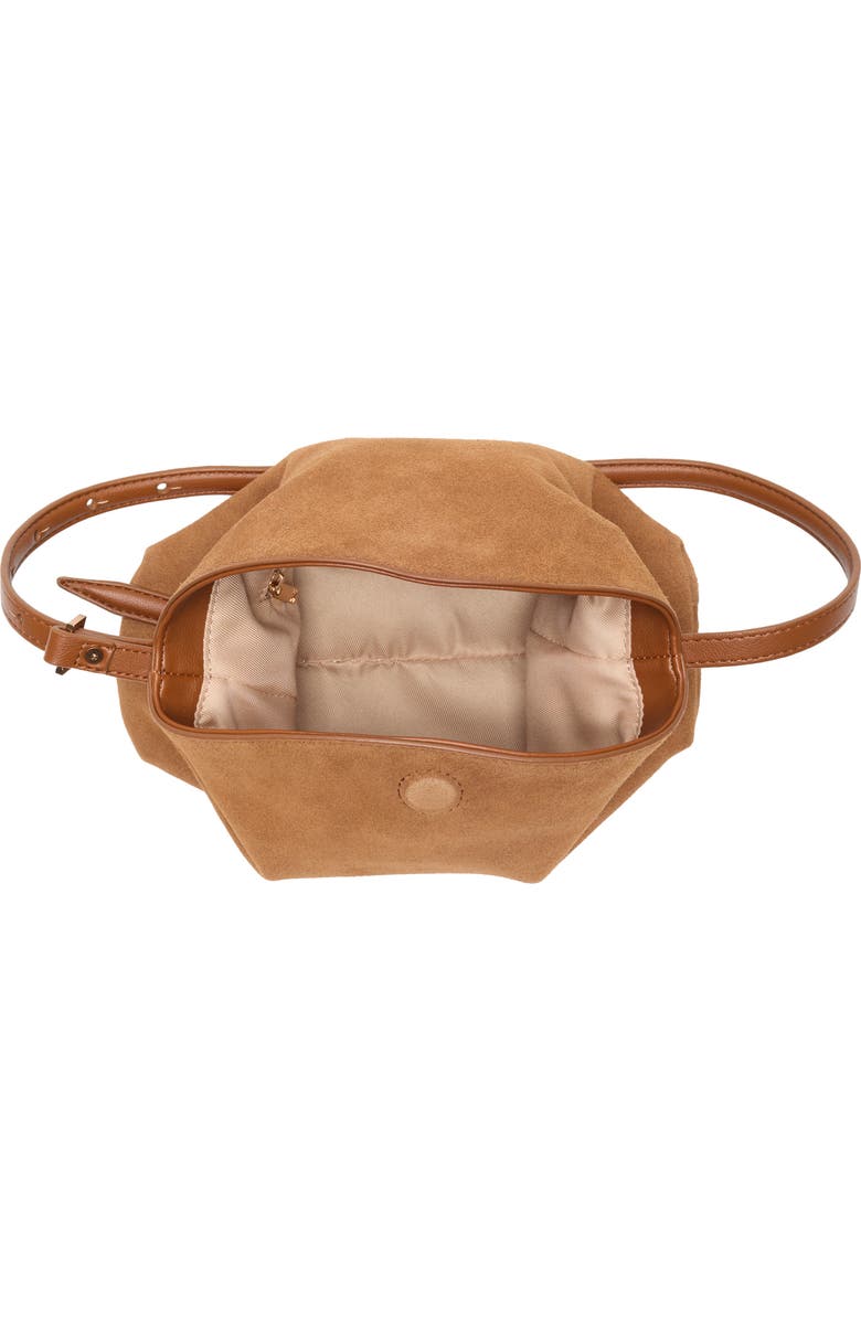 Sam Edelman Harlyn Suede Shoulder Bag, Alternate, color, Caramel