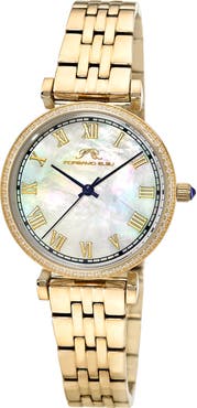 PORSAMO BLEU Emma Mother-of-Pearl Dial Bracelet Watch