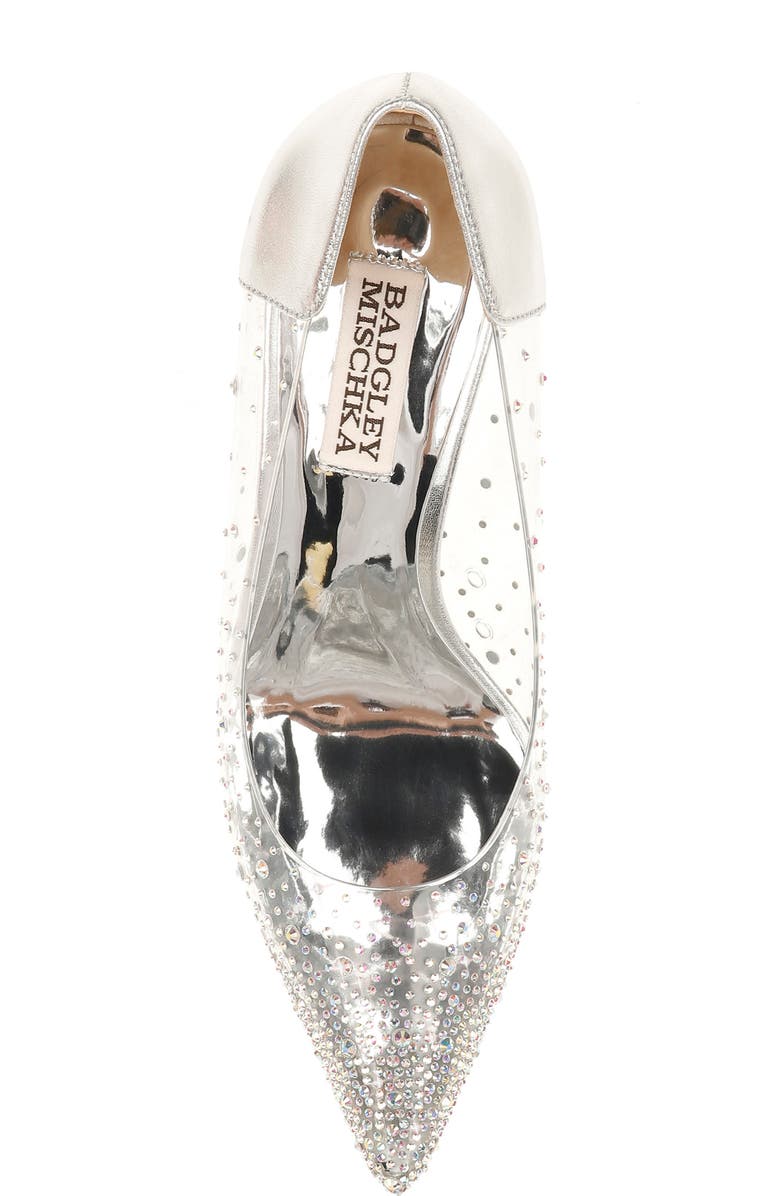 Badgley Mischka Collection Gisela Embellished Pointed Toe Pump, Alternate, color,