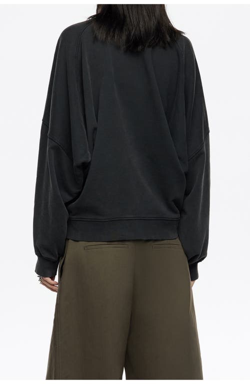 Bimba Y Lola Embroidered Logo Balloon Sweatshirt In Animal Print