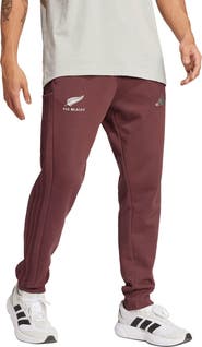 adidas Men's adidas  Maroon New Zealand Rugby All Blacks Pants
