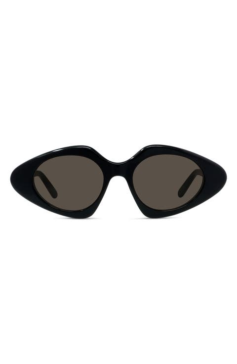 Slim 50mm Geometric Sunglasses