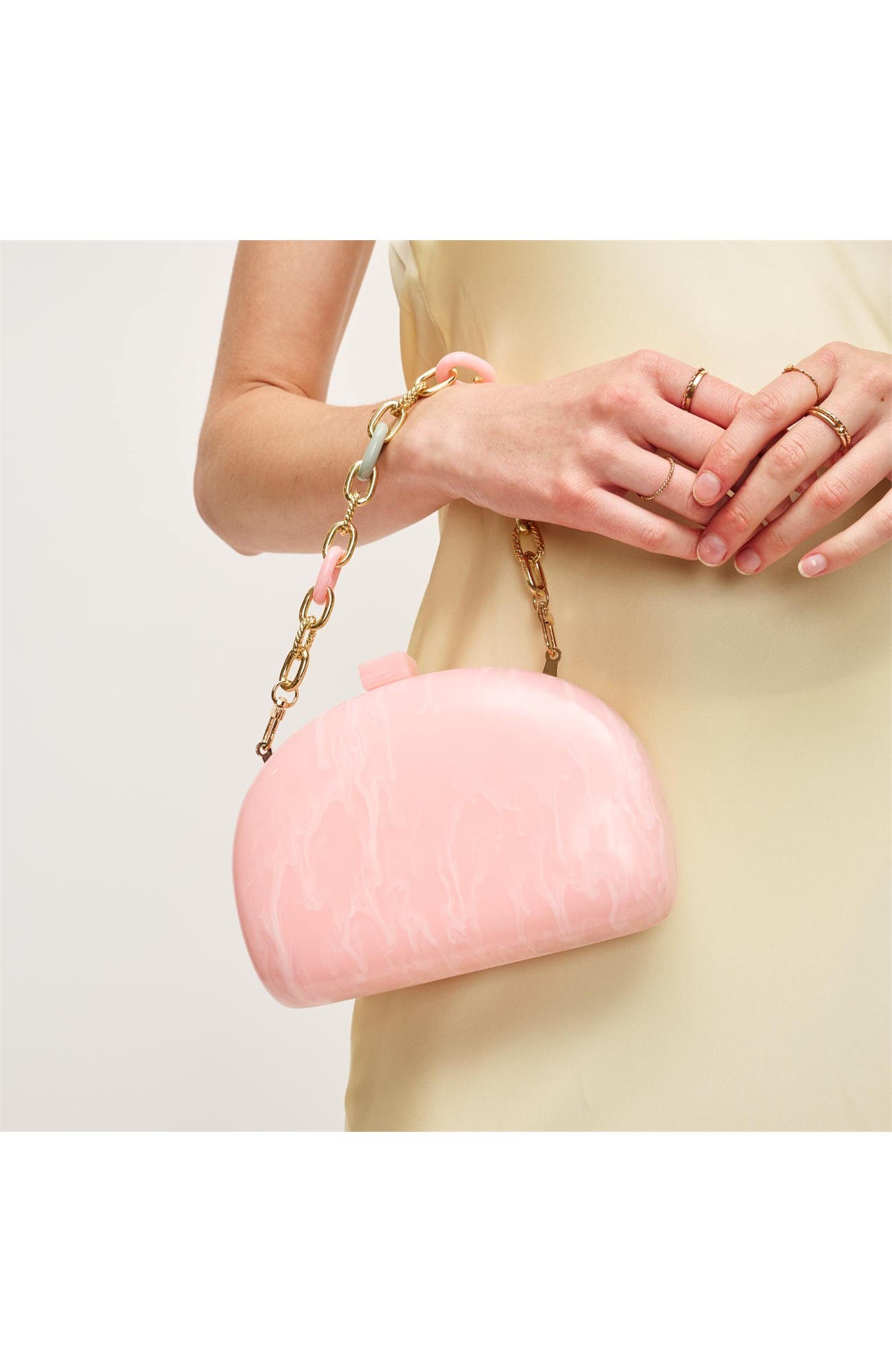 Morgan Evening Bag, Alternate, color, Light Pink