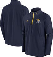 Jordan Brand Men's Jordan Brand Navy Michigan Wolverines Sideline Coaches Quarter-Zip Jacket