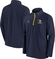 Jordan Brand Men's Jordan Brand Navy Michigan Wolverines Sideline Coaches Quarter-Zip Jacket