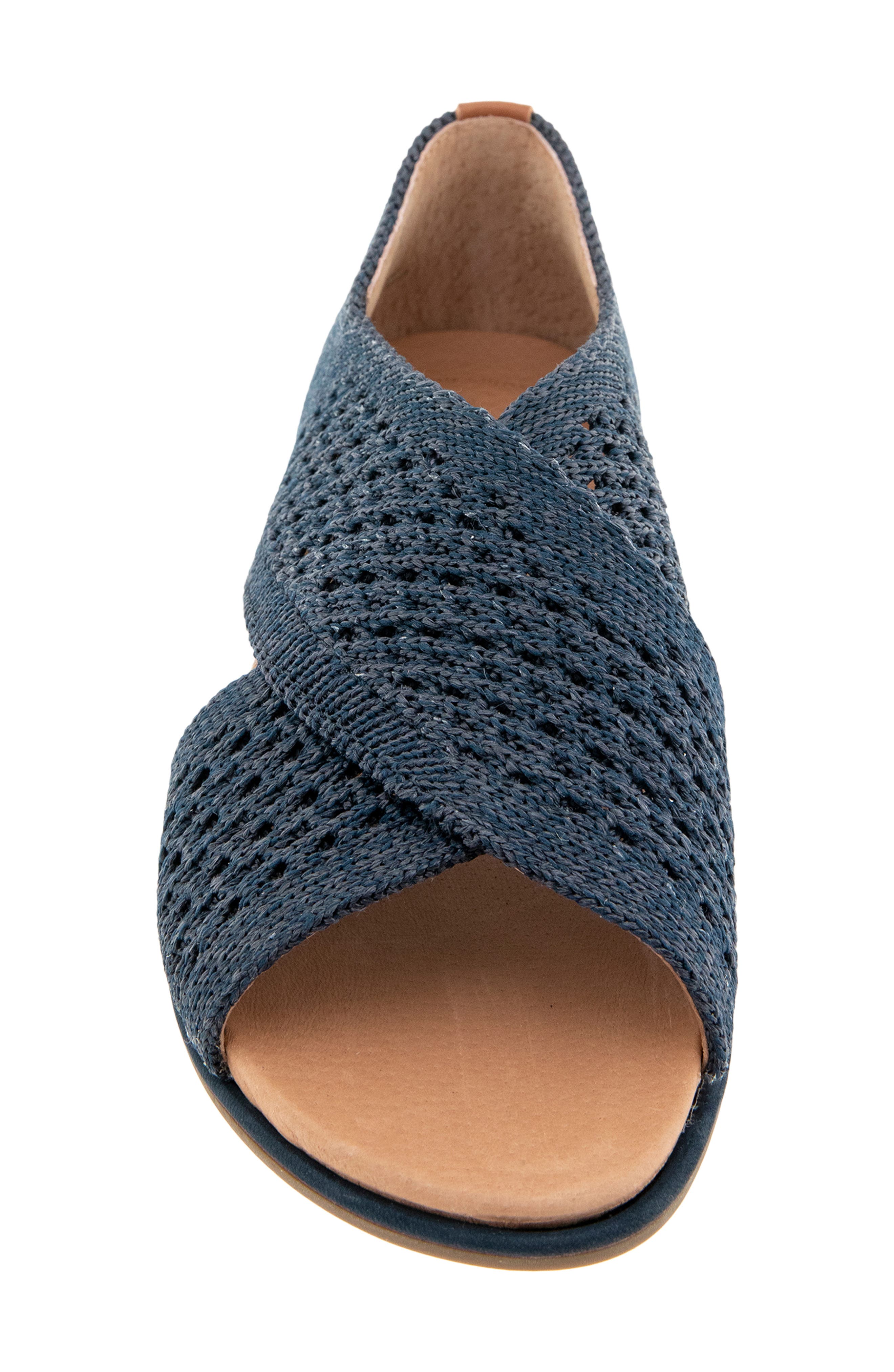 Laniey Sandal, Alternate, color, NAVY KNIT
