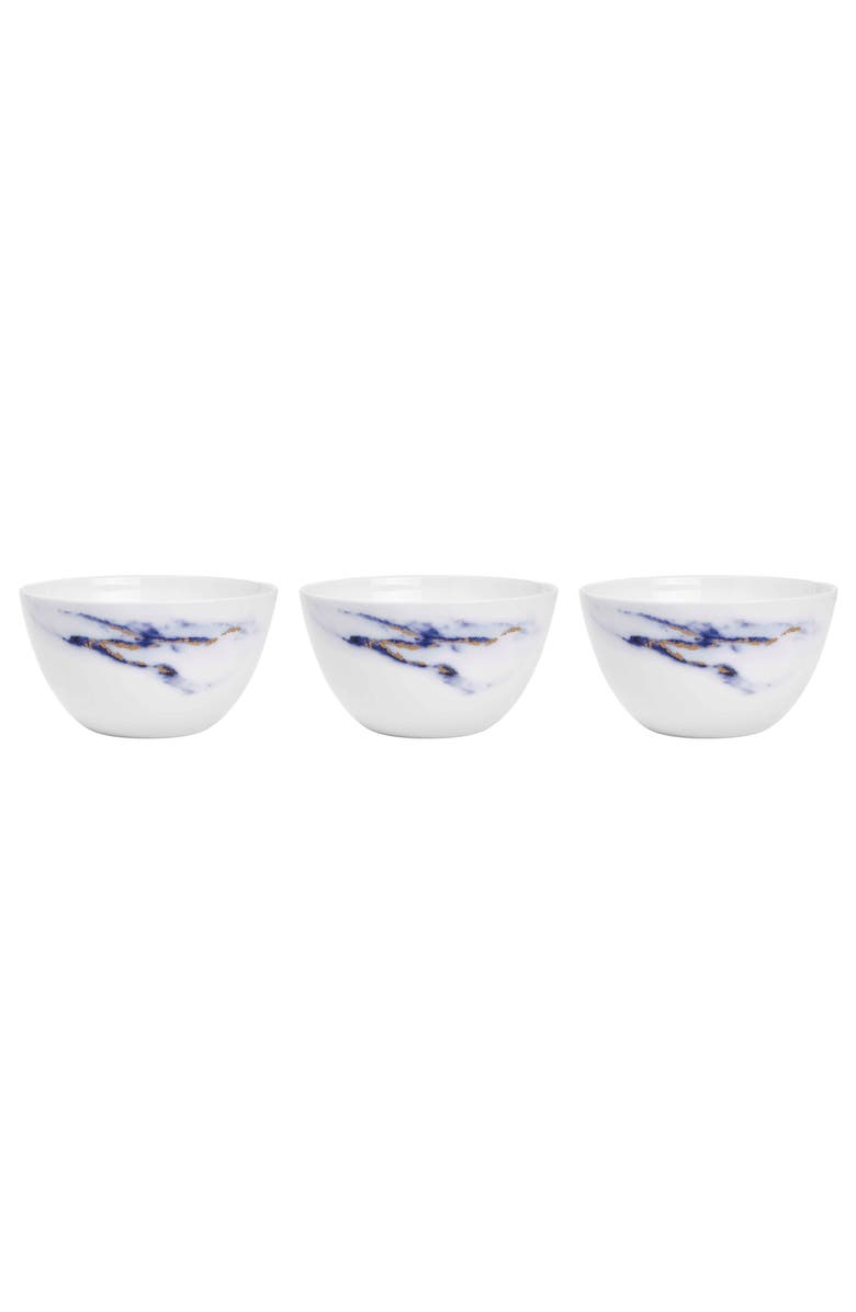 Prouna Marble Azure Nut - Olive Bowl / All Purpose, Set of 3, Main, color, White