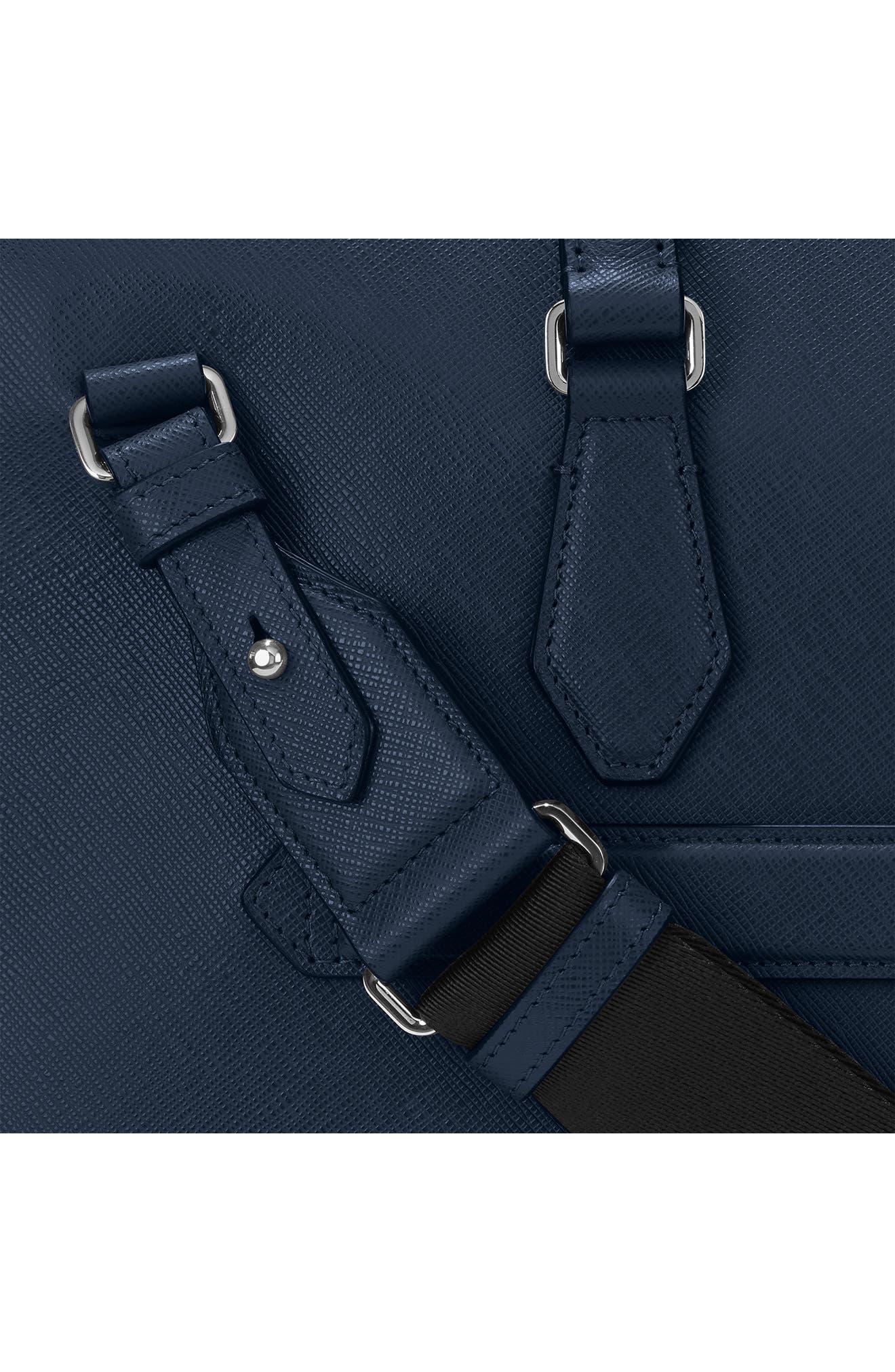 Montblanc Sartorial Leather Document Case, Alternate, color, Ink Blue