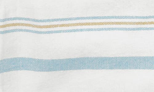 Feather 4 Arrow Kids' Sundown Stripe Cotton Flannel Button-up Shirt In White