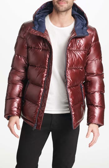 Quilted Puffer Hooded Mid Length Jacket