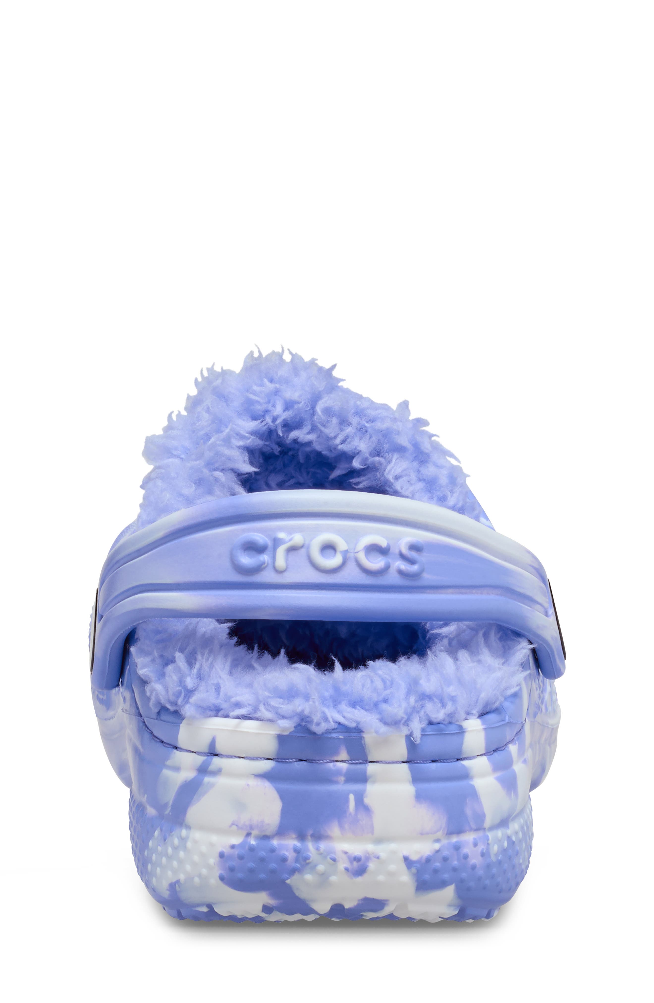 CROCS Kids' Baya Marbled Fleece Lined Clog, Alternate, color, Digital Violet Multi