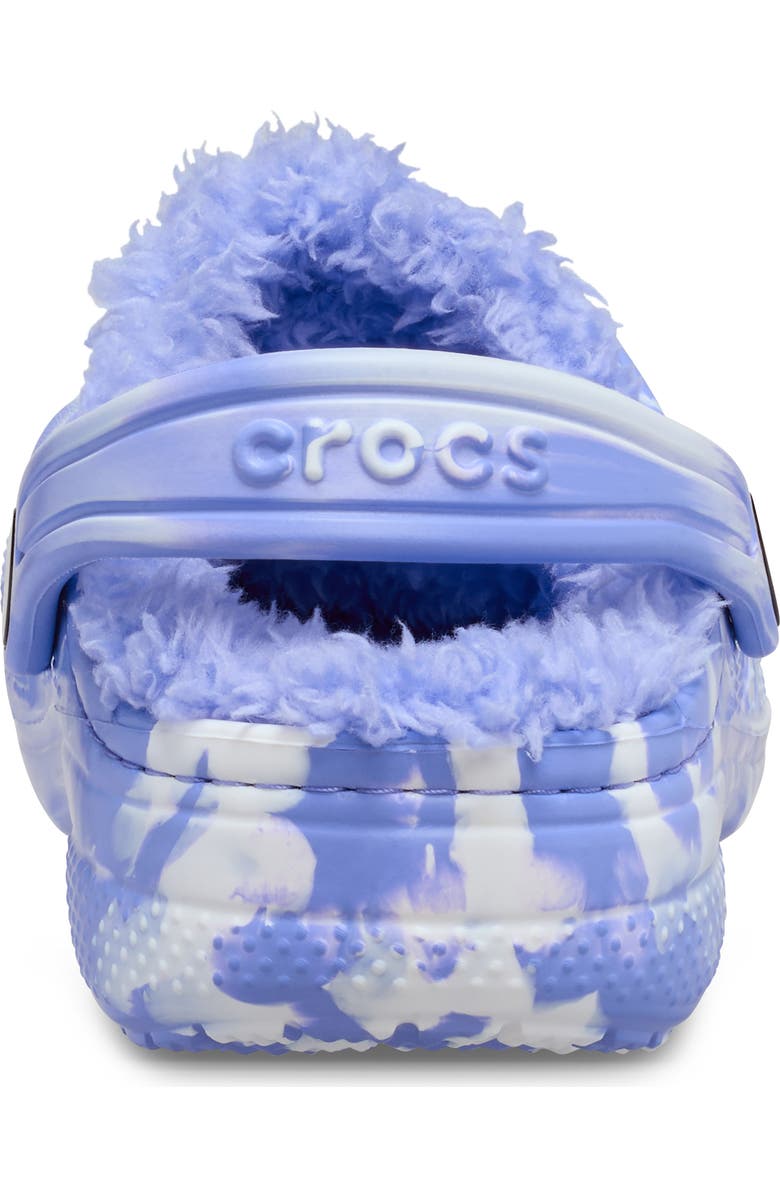 CROCS Kids' Baya Marbled Fleece Lined Clog, Alternate, color, Digital Violet Multi