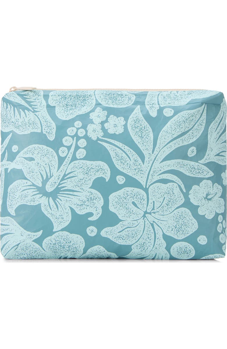 Aloha Collection Mid Breezy Water Resistant Tyvek<sup>®</sup> Zip Pouch, Main, color, Pacific/ Lemu Blue