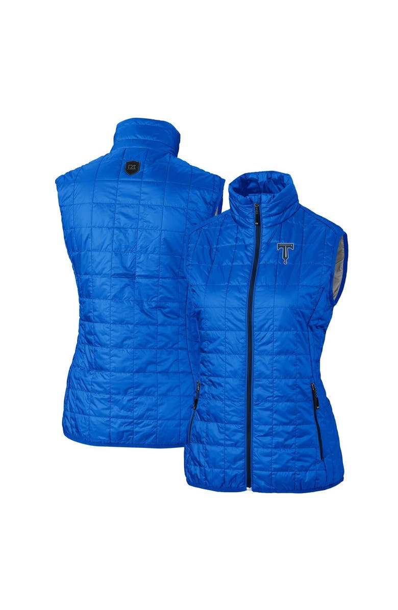 Cutter & Buck Women's Cutter & Buck Royal Tulsa Drillers Rainier PrimaLoft Eco Insulated Full-Zip Puffer Vest, Main, color, 