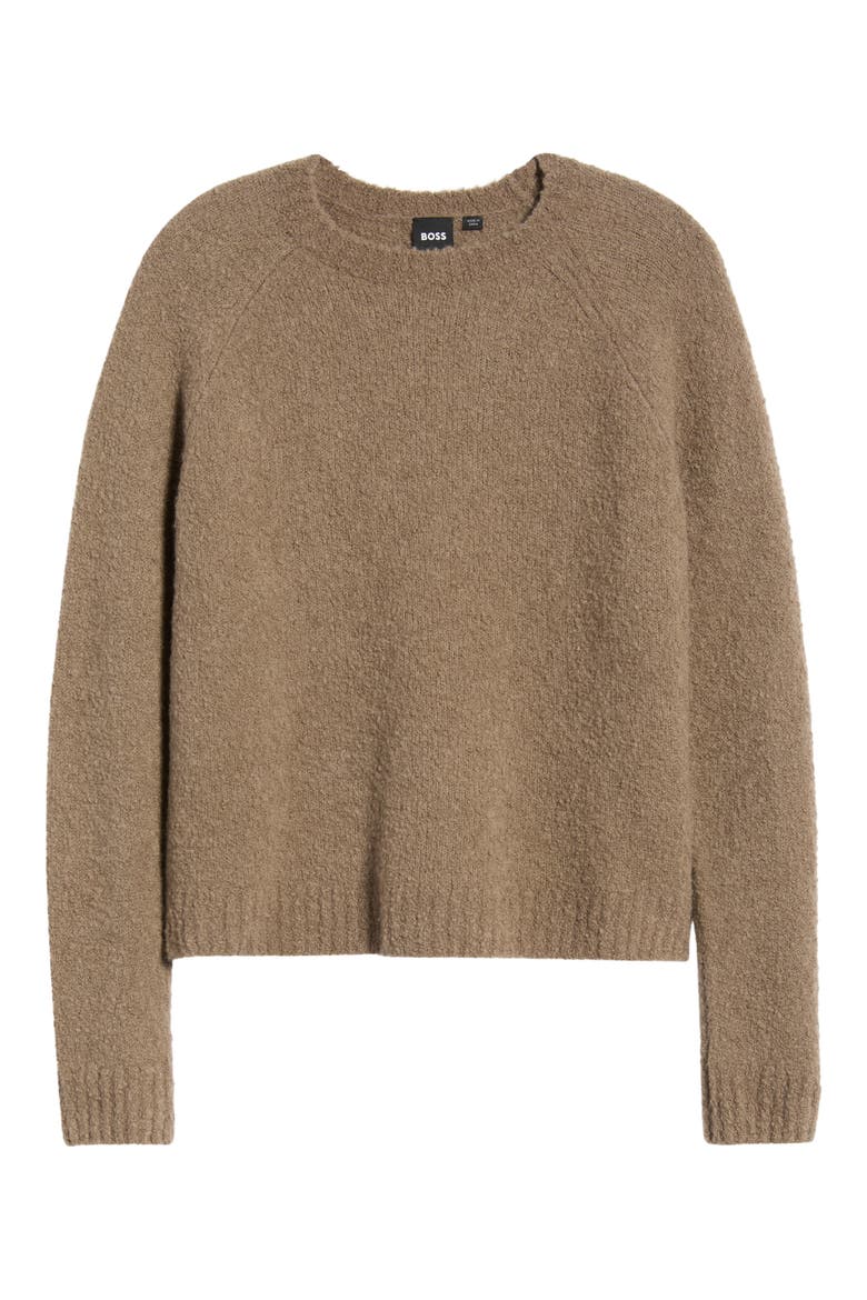 Febisana Wool and Cashmere Long Sleeve Sweater, Alternate, color, WALNUT
