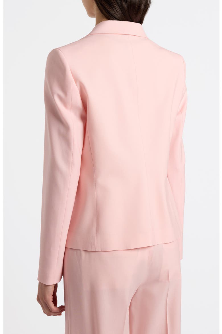Jodie Two-Button Blazer in Tropical Wool Stretch, Alternate, color, Candy Pink
