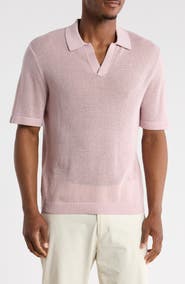 Abound Short Sleeve Johnny Collar Knit Polo