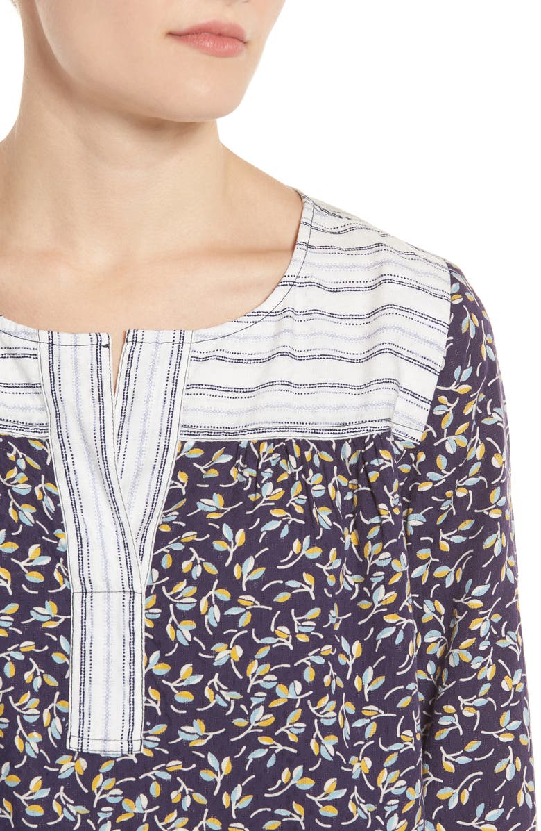 Caslon<sup>®</sup> Border Print Peasant Top, Alternate, color, 