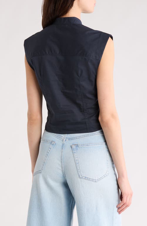 Rag & Bone Rita Sleeveless Poplin Shirt