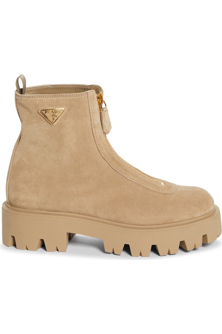 Prada Zip Front Lug Bootie (Women) | Nordstrom Prada Zip Front Lug Bootie (Women) | Nordstrom