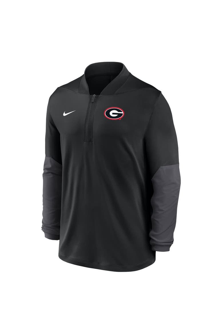 Men's Nike Black Georgia Bulldogs One Goal Performance Half-Zip Pullover, Alternate, color, Black