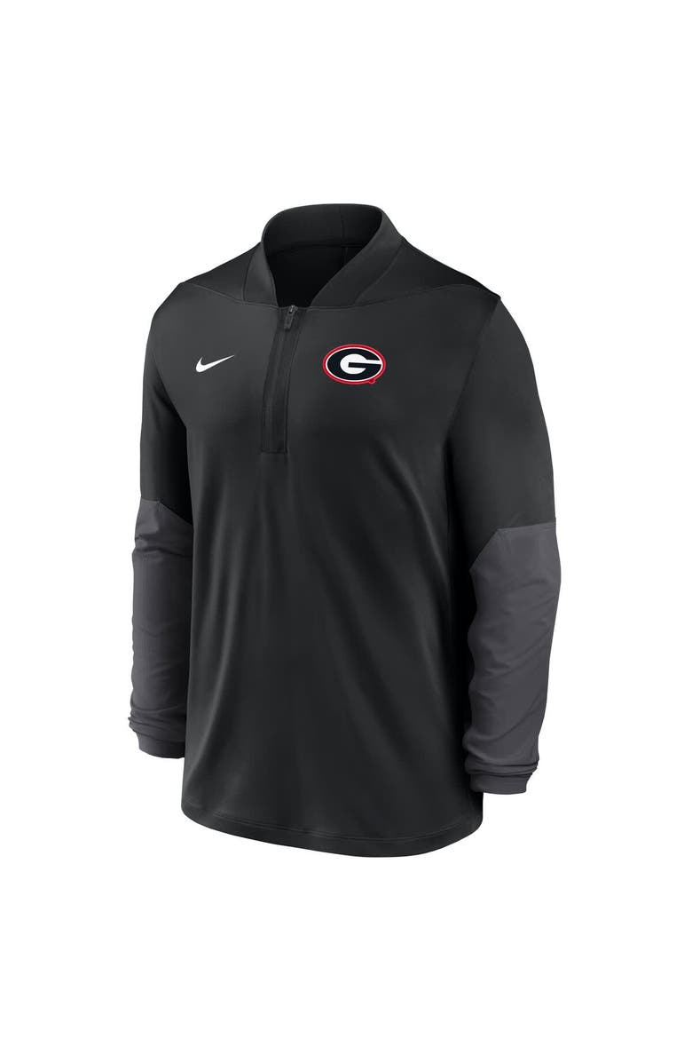 Nike Men's Nike Black Georgia Bulldogs One Goal Performance Half-Zip Pullover, Alternate, color, Black