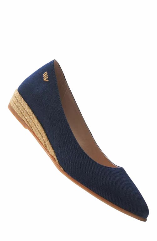 Viscata Rubina Limited Edition Canvas Espadrille Flats In Blue