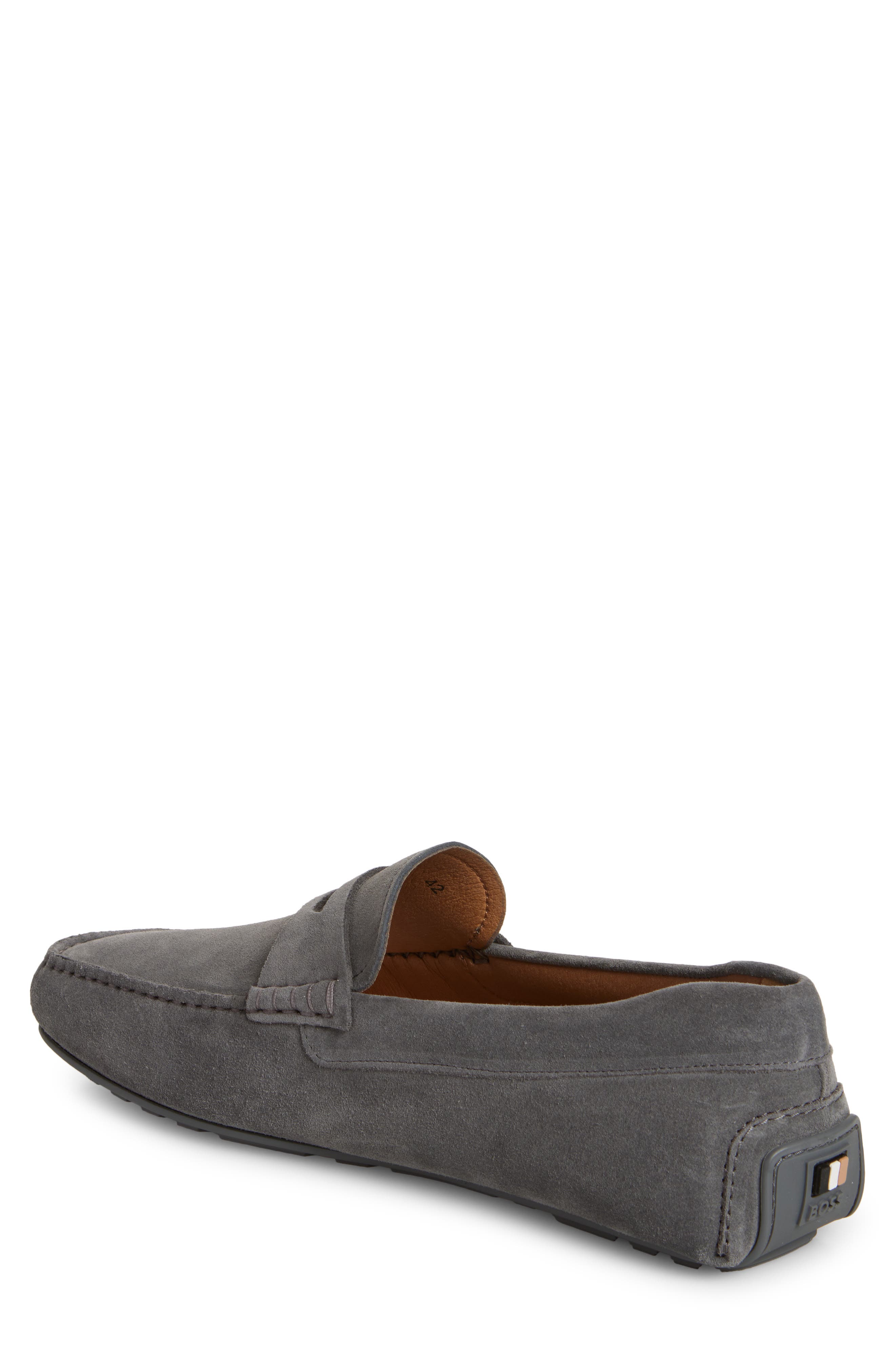 BOSS Noel Penny Loafer, Alternate, color, Medium Grey