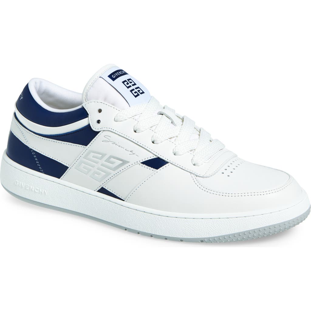 Givenchy White Leather Sneakers With Distinctive Logo In White