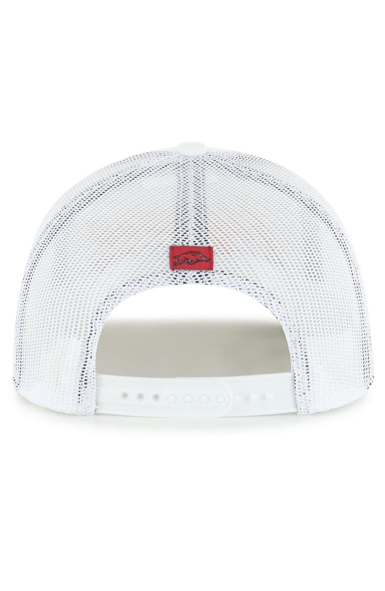'47 Men's '47 White Arkansas Razorbacks Garner Rope Trucker Adjustable Hat, Alternate, color, White