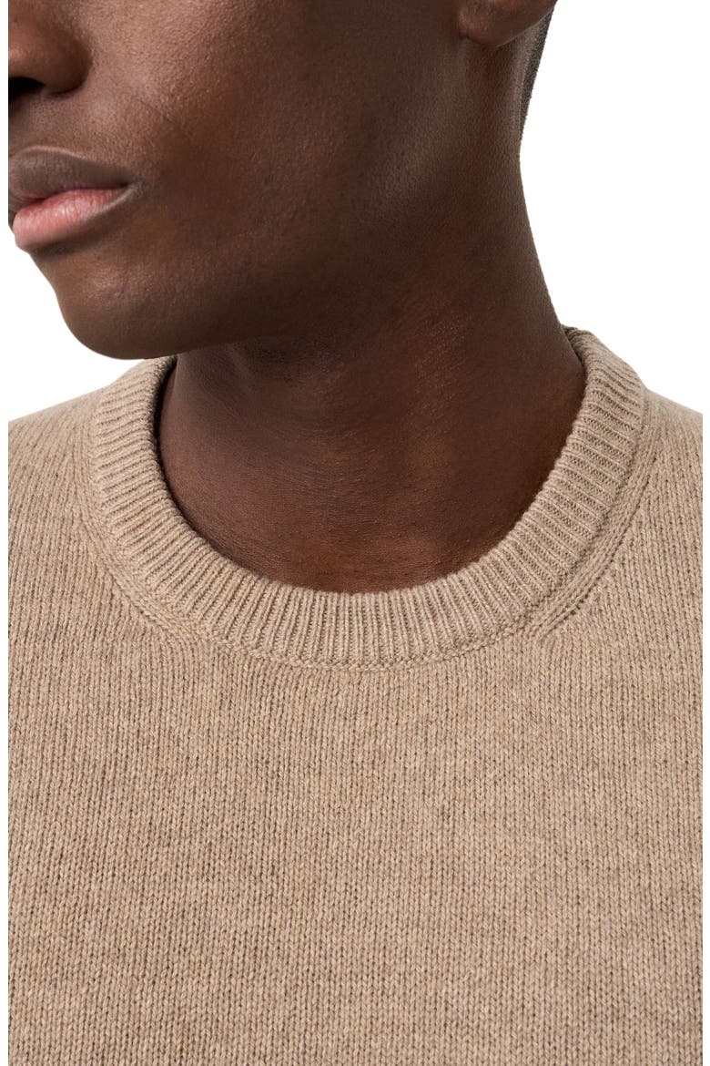 Crewneck Cashmere Sweater, Alternate, color, LIGHT BEIGE