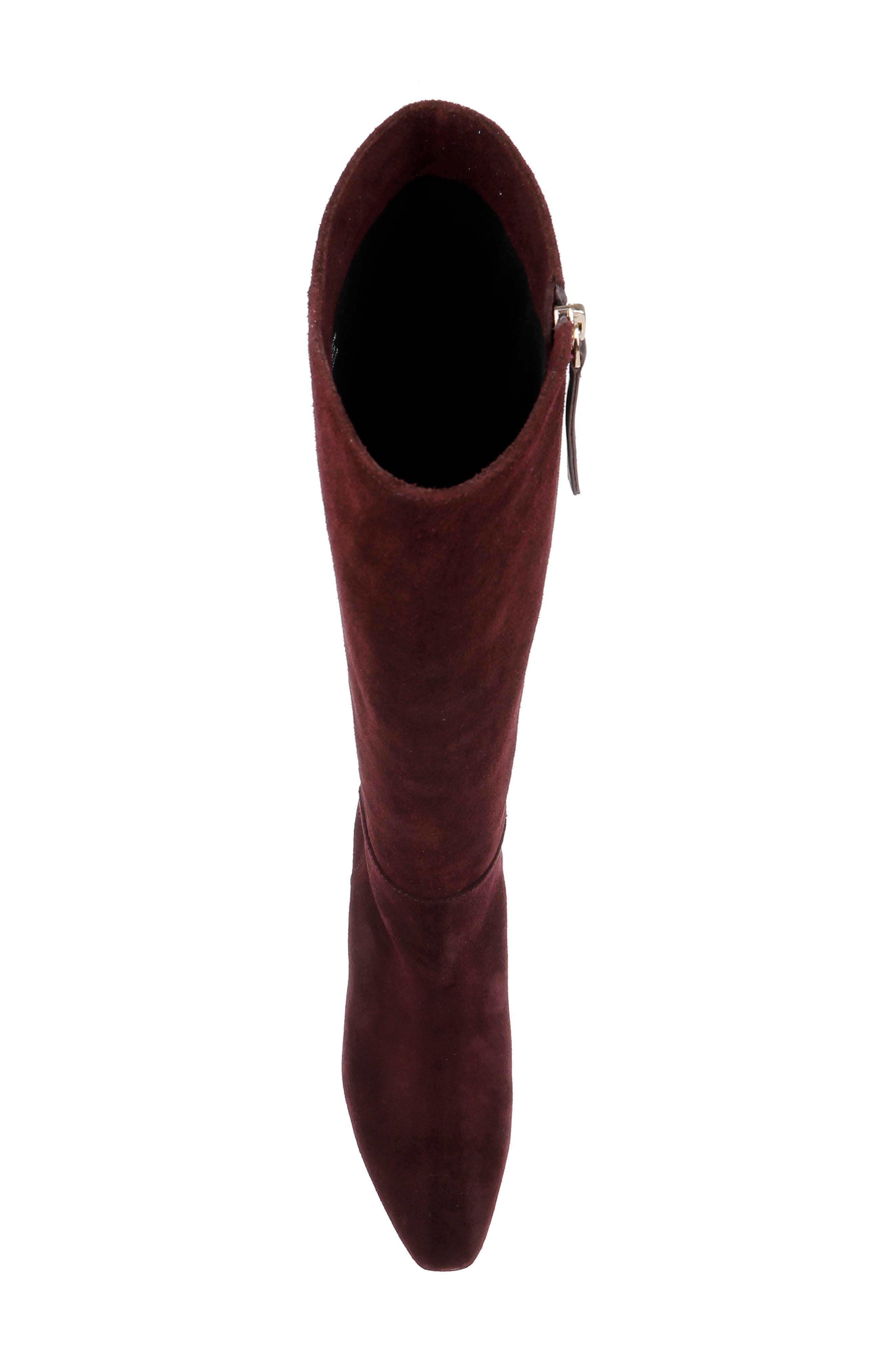 L
AGENCE Eugenie Knee High Boot, Alternate, color, Chocolate Suede