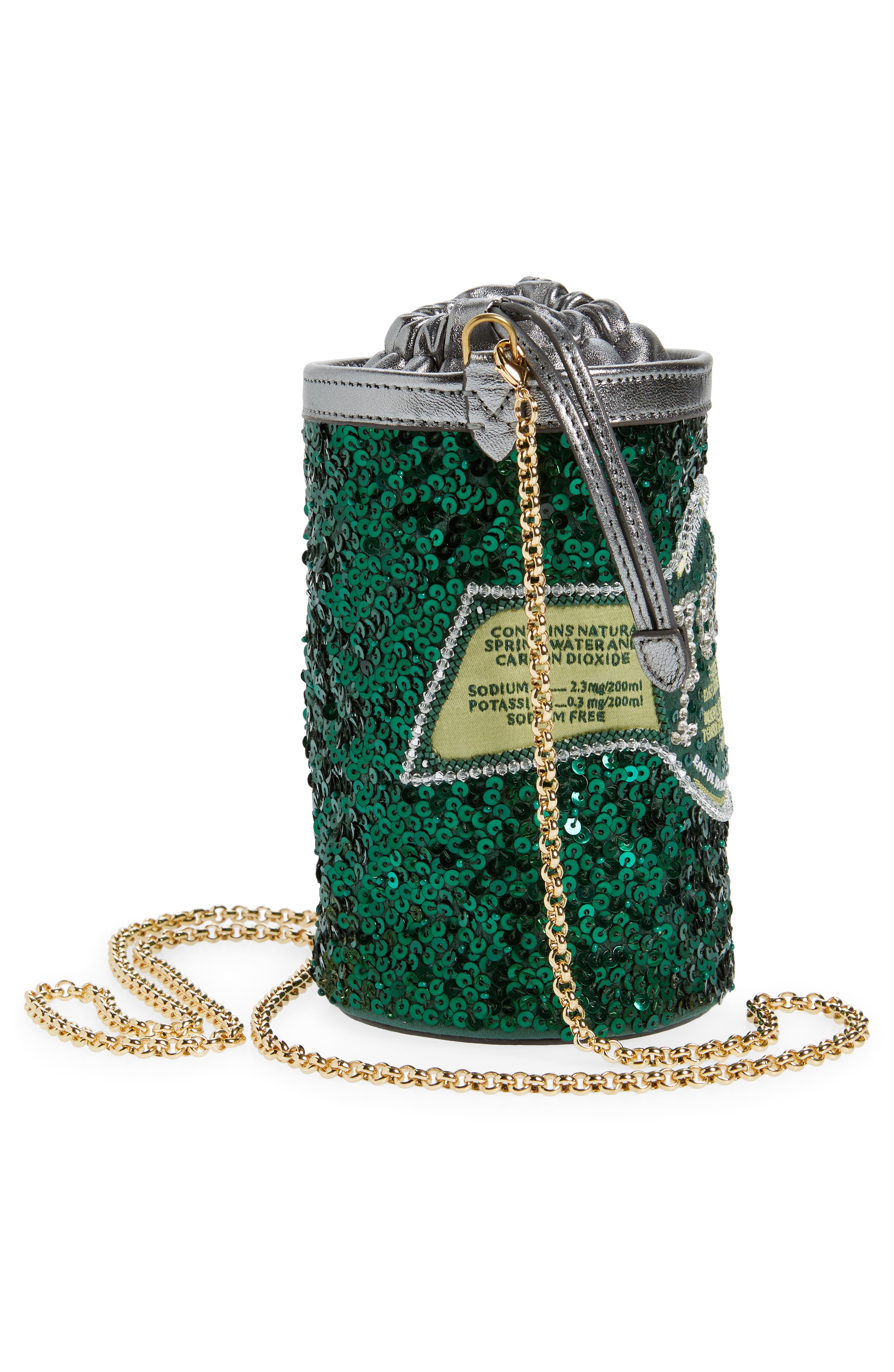 Anya Hindmarch Perrier Sequin Satin Crossbody Bag, Alternate, color, 