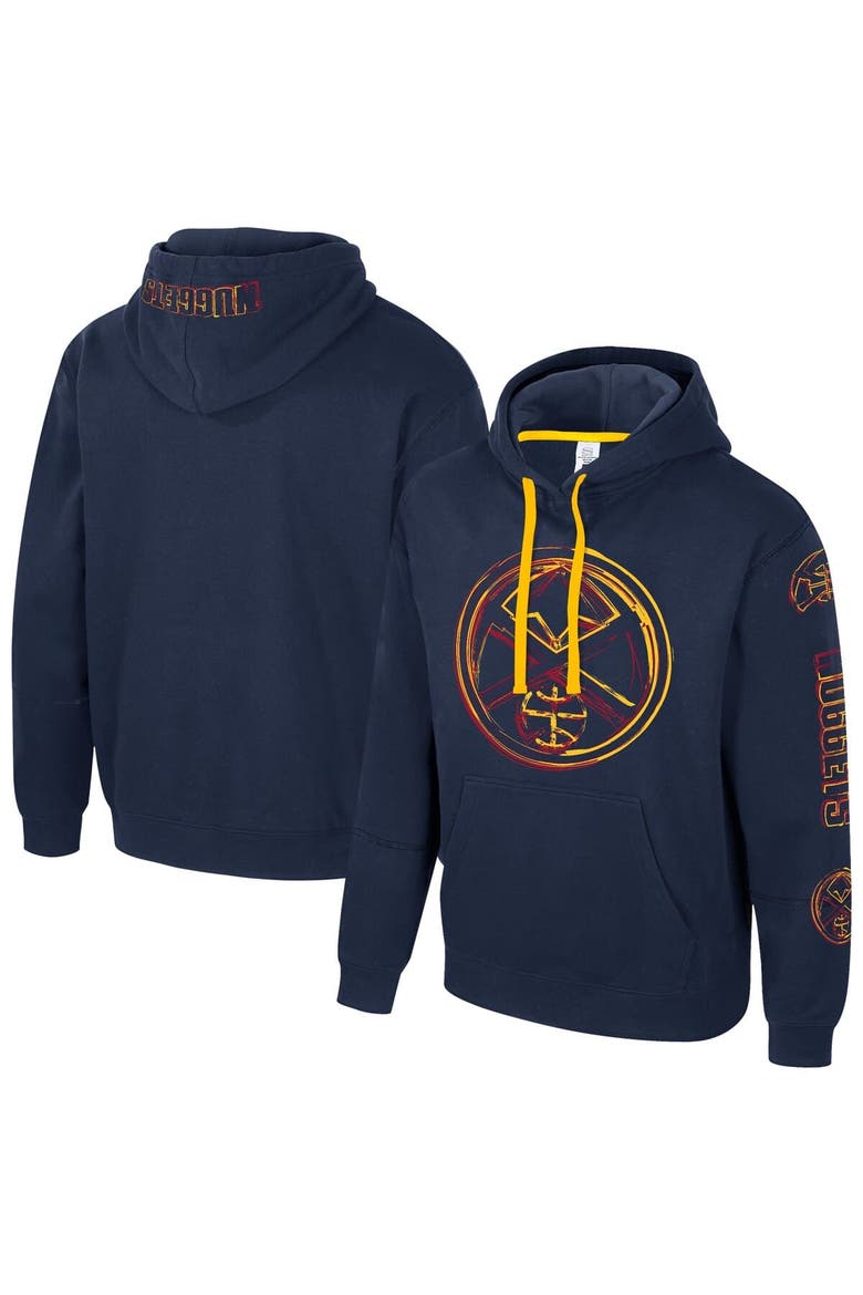 Unisex Stadium Essentials Navy Denver Nuggets Elementized Pullover Hoodie, Alternate, color, Navy