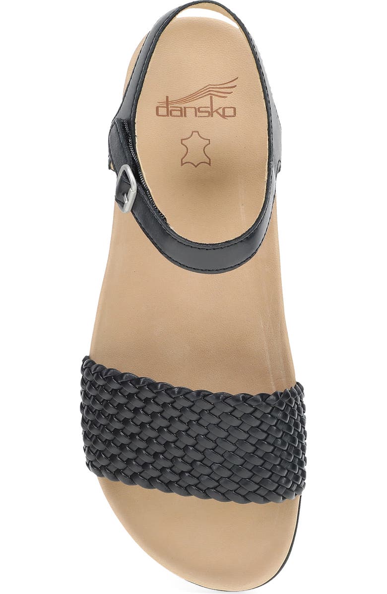 Dansko Jodie Ankle Strap Sandal, Alternate, color, Black