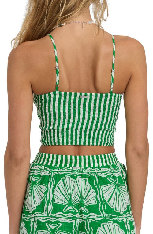 Billabong Seashell Crop Tank In Green