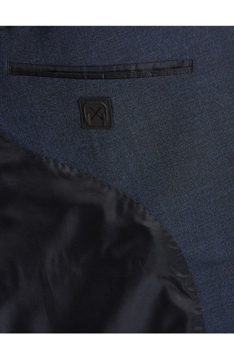 Synrgy by DXL Jacket-Relaxer Performance Mélange Suit Jacket, Alternate, color, Blue